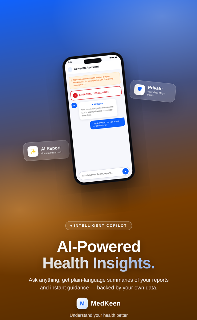 AI-powered health insights and triage